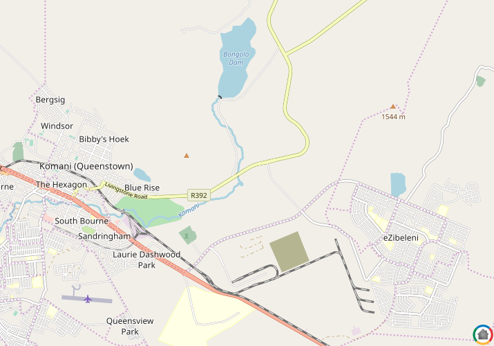 Map location of Queenstown